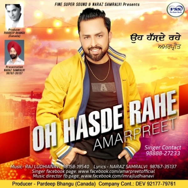 Download Oh Hasde Rahe Lyrics by Amarpreet mp3 song