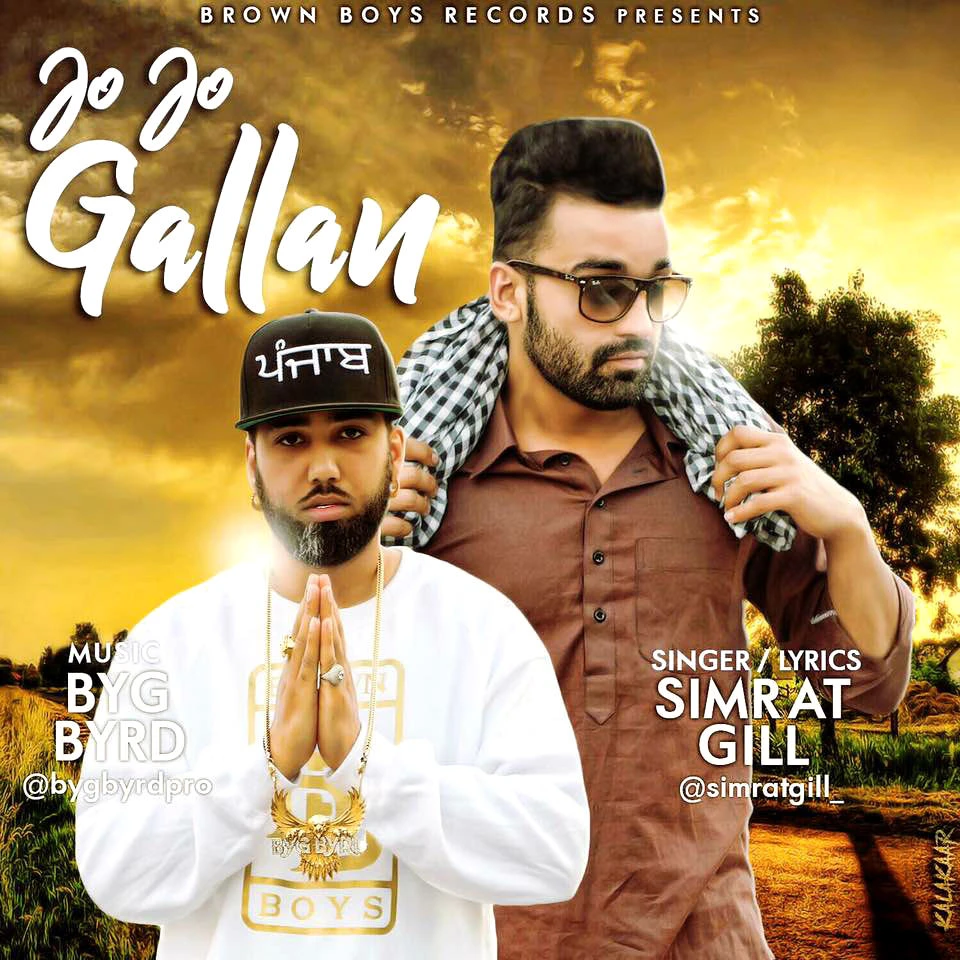 Download Jo Jo Gallan Lyrics by Simrat Gill mp3 song