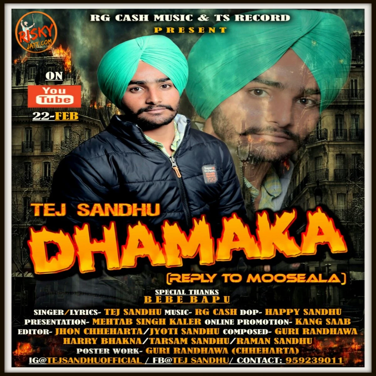 Download Reply To Mooseala (Dhamaka) by Tej Sandhu mp3 song