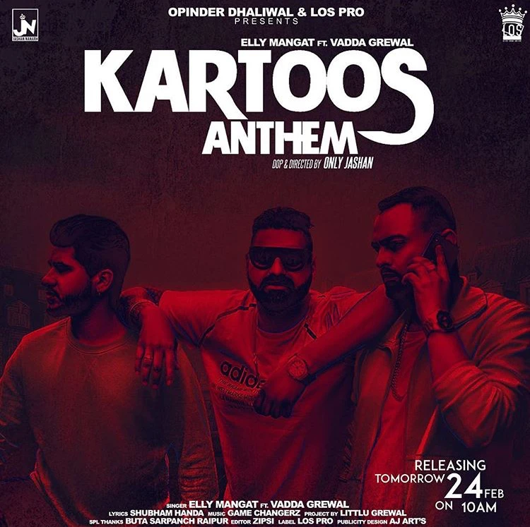 Download Kartoos Anthem by Elly Mangat and Vadda Grewal top 100 mp3 song