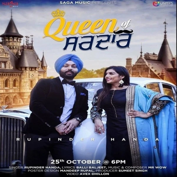 Download Queen Of Sardar by Rupinder Handa top 100 mp3 song
