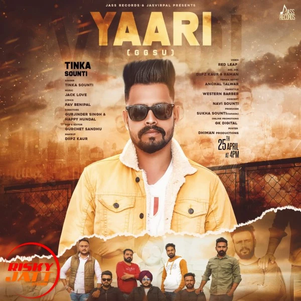 Download Yaari by Tinka Sounti and Ggsu mp3 song