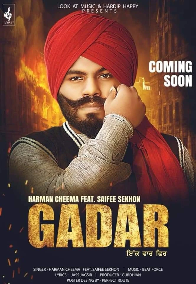 Download Gadar by Harman Cheema and Saifee Sekhon top 100 mp3 song