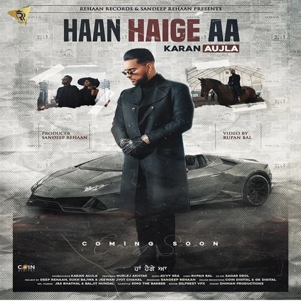 Download Haan Haige Aa Lyrics by Karan Aujla,Gurlez Akhtar mp3 song