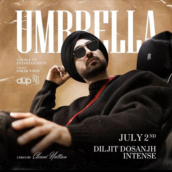 Download Umbrella Lyrics by Diljit Dosanjh mp3 song